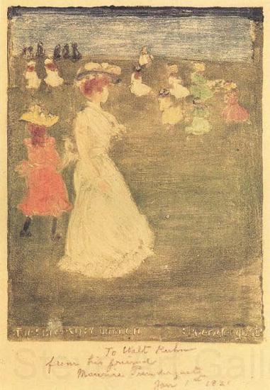 Maurice Prendergast The Breezy Common Norge oil painting art